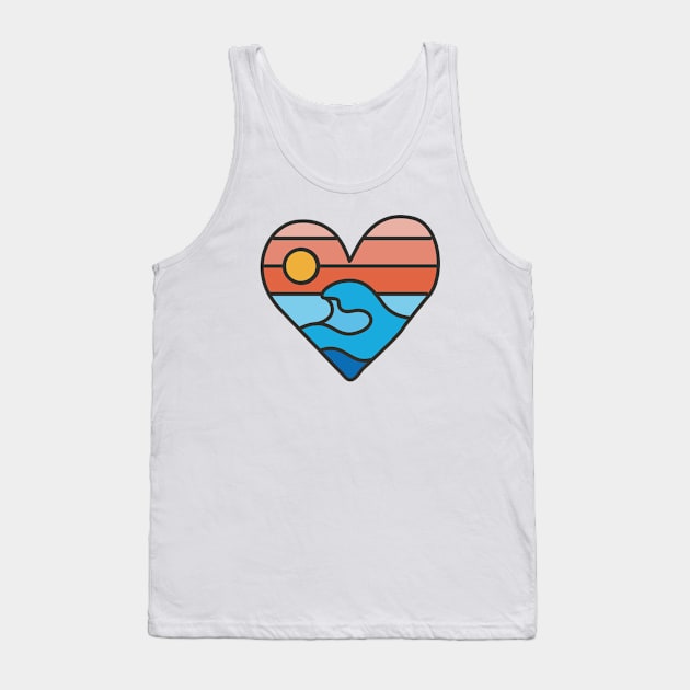 Wave Lover Tank Top by quilimo